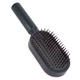 Массажная 3D щетка для волос Central Hollow Cushion Comb, расческа с кнопкой очищения, для массажа кожи головы - изображение 7