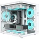 Корпус Yingchi Muguang MINI білий панорамний для плат M-ATX з підтримкою СРО 240 та 280 мм, ширина кулера 276 мм - зображення 2