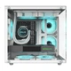 Корпус Yingchi Muguang MINI білий панорамний для плат M-ATX з підтримкою СРО 240 та 280 мм, ширина кулера 276 мм - зображення 3