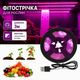 Фітострічка 3 м для рослин - USB | LED фітолампа стрічка для розсади та кімнатних рослин - зображення 1