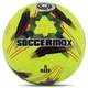 Мяч футбольный №5 PU ламинированный клееный SOCCERMAX FIFA FB-8467 (PU, желтый) - изображение 1