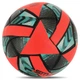 М'яч футбольний №5 PU ламінований гібридна зшивка HYBRID SOCCERMAX FB-4126 (PU, червоний-сірий) - зображення 3
