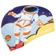 Шапочка для плавания силиконовая детская YINGFA K0012 (силикон, черный-голубой) - изображение 3