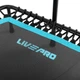 Фитнес батут для джампинга шестиугольный с ручкой ø53» (135см) LiveUp LP8251 (металл, полиэстер, латекс, крепеж жгуты, d-135см, черный-синий) - изображение 7