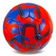 Мяч футбольный №5 PU Гриппи сшит вручную SOCCERMAX BARCELONA FB-0047-814 Красный-синий - изображение 3