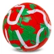 Мяч футбольный №5 PU Гриппи сшит вручную SOCCERMAX LIVERPOOL FB-0047-815 Красный-зеленый - изображение 3