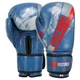 Перчатки боксерские кожаные FISTRAGE VL-7804 12 унции Синий - изображение 2