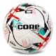 М’яч футбольний №5 PU ламінований, зшитий вручну CORE COMPETITION FB-7584 Білий‑бірюзовий - зображення 1