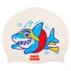 Шапочка для плавания силиконовая для взрослых MD Baby shark M057432 Белый - изображение 1