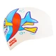 Шапочка для плавания силиконовая для взрослых MD Baby shark M057432 Белый - изображение 3