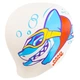 Шапочка для плавания силиконовая для взрослых MD Baby shark M057432 Белый - изображение 4