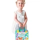 Тканевая книжка-грызунок Jollybaby на липучках, для новорожденных 0-6 месяцев, морской стиль - изображение 2