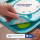 Тканевая книжка-грызунок Jollybaby на липучках, для новорожденных 0-6 месяцев, морской стиль - изображение 7