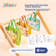 Тканевая книжка-грызунок Jollybaby на липучках, для новорожденных 0-6 месяцев, морской стиль - изображение 8