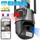IP-камера видеонаблюдения Wi-Fi A44H Full HD 8MP (2×4MP) 360°, двойной объектив, поворотная PTZ камера, ночное видение, AI датчик движения, ICSee, IP66 - изображение 1