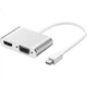 Конвертер Snowkids Mini DP в HDMI и VGA двухпортовый 4K для ноутбука, проектора и телевизора - изображение 3