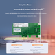Мережева карта EB-LINK Intel 82573 з одним портом PCI-E X1 Gigabit та гігабітним чіпом для настільних комп'ютерів, 9301CT, підтримує бездискове завантаження - зображення 9