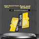 Карта памяти DM Daimai 256 ГБ TF (MicroSD), желтая, высокоскоростная карта памяти C10 для мобильных телефонов, видеорегистраторов и камер видеонаблюдения. - изображение 9