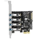 Плата расширения MOGE MC2015 PCI-E на 4 порта USB 3.0 с блоком питания, чип Renesas - изображение 4