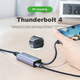 Сетевой адаптер Ugreen 60550 / USB Type-C / Gigabit Ethernet / Gold - изображение 5