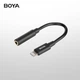 Адаптер BOYA BY-K8 3.5 мм TRS - Lightning для мікрофона, 0.1 м - зображення 4