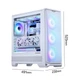 Корпус для материнской платы PHANTEKS G400A белого цвета, формат ATX, с боковыми панелями из стекла и системой водяного охлаждения (4 вентилятора 140 мм / сетчатая панель / поддержка водяного охлаждения 360 мм / 5090). - изображение 9