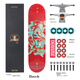 JUSTICE Boiling Point Dunhuang Skateboard Flying Series, професійний чотириколісний скейтборд Double-Kick для дорослих та жінок, Flying Red - зображення 5