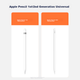 Сумісні змінні наконечники для Apple Pencil від CangHua для стилуса Apple iPad другого/першого покоління/USB-C/Pro, аксесуари для сенсорного пера, 4 оновлені версії - зображення 9
