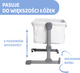 Łóżeczko dostawne Chicco Next2Me Essential Cloude Re-Lux (8058664182053) - obraz 9