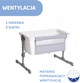 Łóżeczko dostawne Chicco Next2Me Essential Cloude Re-Lux (8058664182053) - obraz 10