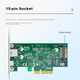 Плата расширения EB-LINK PCIe x4 на 2 порта USB 3.1 и USB-C с питанием 15 Вт - изображение 5