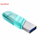 Флеш-накопичувач SanDisk 256 ГБ Lightning USB 3.0 для Apple Phone, зелений, швидкість читання 90 МБ/с, сертифікований Apple MFI, флеш-накопичувач подвійного призначення для iPhone/iPad та комп'ютера - зображення 8