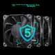 Вентиляторы PHANTEKS M25 140 мм с подшипником FDB и ШИМ-управлением, черные, 3 шт - изображение 9