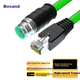 Патч-корд BOSENDE BSD-M12D Cat 6a M12 D-код - RJ45 экранированный гибкий 2 м (BSD-M12D-02) - изображение 2