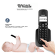 Телефон беспроводной PHILIPS DCTG182 стационарный DECT с громкой связью, черный - изображение 10