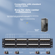 Патч-панель SAMZHE 19" 2U 48 портів Cat 6 з організатором Чорна (WAN-26) - зображення 4