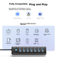 USB-концентратор ORICO 3.0, 7-портовая док-станция расширения, удлинительный кабель-концентратор с усилителем, преобразователь One-To с разъемом питания, многопортовое расширение для ноутбуков и настольных компьютеров, PW7U-U3 - изображение 9