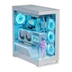 Корпус для настольного компьютера PHANTEKS NV5S белого цвета, без стоек, с панорамным обзором, форм-фактор E-ATX (поддержка водяного охлаждения 360 мм / двойной кабель RGB ARGB / Type-C 3.1 / совместимость с RTX 4080 Super) - изображение 3
