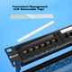 Патч-панель Biaze TT83 19" 1U 24 порта Cat 6 UTP с органайзером - изображение 6