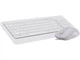 Клавіатура+миша A4tech F1512 (White) - зображення 3