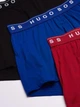 Набір чоловічих трусів боксерів з еластичної бавовни BOSS Power Trunks – 2XL – чорний, червоний, синій - зображення 2
