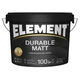 Фарба інтер`єрна ELEMENT Durable Matt глибокоматова база А біла 9 л - зображення 1