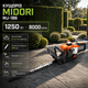 Бензиновый кусторез Midori MJ 186 1250 Вт лезвие 55 см 8000 об мин двухтактный двигатель для живой изгороди декоративных кустов и садовых работ - изображение 1