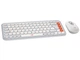 Клавіатура + миша бездротова Logitech Pop Icon Combo Off White (920-013141) - зображення 1