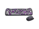 Клавіатура + миша бездротова Canyon HSET-W6 Kitty Edition Violet (CNS-HSETW6VT) - зображення 11
