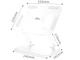 Подставка под ноутбук Media-Tech Laptop Stand 10-17" Aluminum Alloy White (MT2661W) - изображение 4