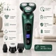 Електробритва Shaver 9D 4 в 1 з трьома плаваючими головками, LCD дисплеєм, сухим і вологим голінням, акумуляторна, до 60 хвилин роботи, водостійка - изображение 2