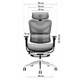 Офисное эргономичное кресло GT Racer X-702L Light Gray (W17-1) - изображение 3