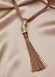 Кольє сотуар коричневий Gelsomini bijoux 16-021 - One size - коричневий - зображення 3