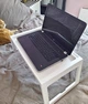 Стол IKEA KLIPSK для завтрака и ноутбука белый складной 56x36 см с пазом для планшета и отверстием для кабеля поднос подставка для кровати и дивана функциональный аксессуар для комфортного отдыха дома эргономичное решение для работы - изображение 8